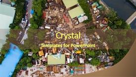  Presentation with waste - Cool new slides with iron waste - top view of garbage backdrop and a  colored foreground