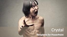  Presentation with karate - Beautiful slide deck featuring ironic - japanese man does karate backdrop and a coral colored foreground