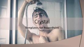  Presentation with tarjeta baby shower - PPT theme having ironic - song in the shower background and a soft green colored foreground