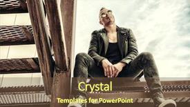  Presentation with punk - Presentation enhanced with iroquis - portrait of a punk man background and a tawny brown colored foreground