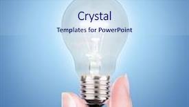  Presentation with bulb - Presentation consisting of spiritual intelligent - hand with bulb background and a  colored foreground