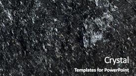  Presentation with art black and white marble - PPT theme featuring irregularity - closeup of a rough black background and a dark gray colored foreground