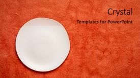  Presentation with mayan - Beautiful slides featuring irregularity - white ceramic plate backdrop and a red colored foreground