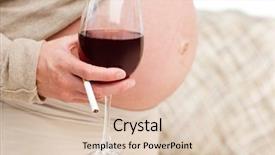  Presentation with pregnant - Presentation design consisting of alcohol dangers - close up of an irresponsible background and a lemonade colored foreground