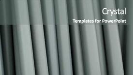  Presentation with pvc - Slide set having irrigation canal - building materials pvc pipes background and a  colored foreground