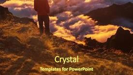  Presentation with hike forest - Presentation design consisting of irrigation canal - hike in madeira background and a  colored foreground