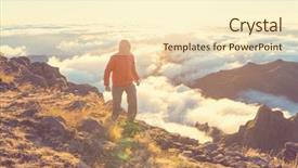  Presentation with hike forest - Slide set enhanced with irrigation canal - hike in madeira background and a  colored foreground