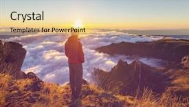  Presentation with canal irrigation - Theme featuring irrigation canal - hiking on madeira island portugal background and a blonde colored foreground