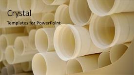  Presentation with pvc - Audience pleasing presentation consisting of attractive young woman using laptop computer backdrop and a dark gray colored foreground