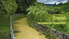  Presentation with canal irrigation - Theme with irrigation canal background and a  colored foreground