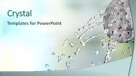  Presentation with irrigation - Presentation design featuring irrigation des champs - water can watering flowers background and a cool aqua colored foreground