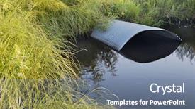  Presentation with irrigation - Amazing PPT theme having young woman in pajamas sitting in the lotus position and meditating morning meditation and exercises yoga classes backdrop and a light gray colored foreground