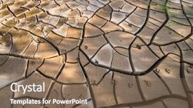  Presentation with water irrigation - Colorful presentation enhanced with irrigation india - cracked and dry earth due backdrop and a violet colored foreground