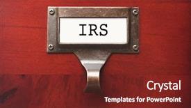  Presentation with irs - Presentation theme enhanced with irs - lustrous wooden cabinet with i background and a tawny brown colored foreground