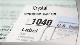  Presentation with paperwork - Theme having irs - tax form paperwork background and a light gray colored foreground