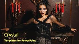  Presentation with vampire - Slides enhanced with irs - vampire woman ir ready background and a wine colored foreground