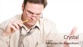  Presentation with accountant - Slide deck having irs audit - businessman or accountant running numbers background and a lemonade colored foreground