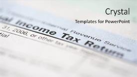  Presentation with irs - Colorful slide set enhanced with irs audit - closeup of tax form backdrop and a light gray colored foreground