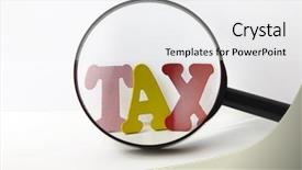  Presentation with irs - Amazing PPT layouts having irs audit - magnifier with the word text backdrop and a white colored foreground