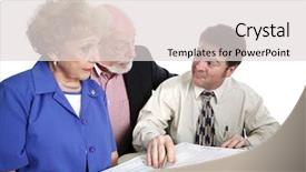  Presentation with irs - Amazing slide deck having irs audit - senior couple going over their backdrop and a light gray colored foreground