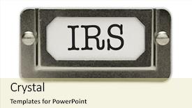  Presentation with file drawer - Beautiful presentation design featuring irs file drawer label isolated backdrop and a blonde colored foreground