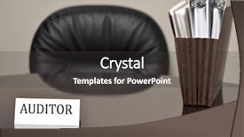  Presentation with tax audit - Beautiful slide set featuring irs tax auditor business card backdrop and a dark gray colored foreground