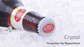  Presentation with beer bottle - Audience pleasing PPT layouts consisting of irvine-ca-january-11-2015 backdrop and a sky blue colored foreground