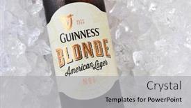  Presentation with beer bottle - Beautiful PPT theme featuring irvine-ca-january-12-2015 backdrop and a light gray colored foreground