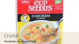  Presentation with chicken package - Presentation theme consisting of irvine-ca-january-21-2013 background and a coral colored foreground