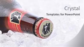  Presentation with beer bottle - Slide deck featuring irvine-ca-june-14-2015 background and a sky blue colored foreground