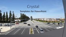 Presentation with road intersection - Colorful slide deck enhanced with irvine-ca-march-24-2017 backdrop and a  colored foreground