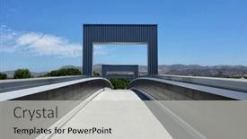  Presentation with pedestrian - Beautiful presentation design featuring irvine-california-12-aug-2020 backdrop and a  colored foreground