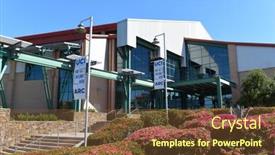  Presentation with recreation - Presentation consisting of irvine-california-16-april-2020 background and a tawny brown colored foreground