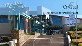  Presentation with recreation - Presentation theme consisting of irvine-california-16-april-2020 background and a light blue colored foreground