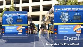  Presentation with electric fuel cell - Amazing presentation design having irvine-california-16-april-2020 backdrop and a ocean colored foreground