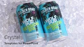  Presentation with wolf - Beautiful presentation theme featuring irvine-california-19-nov-2019 backdrop and a lemonade colored foreground