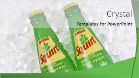  Presentation with soft drink - Slide deck with irvine-california-20-april-2020 background and a sky blue colored foreground