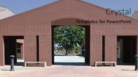  Presentation with college campus - Presentation theme enhanced with irvine-california-21-aug-2022 background and a violet colored foreground