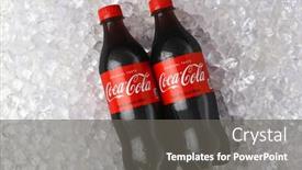  Presentation with coca cola - Beautiful presentation theme featuring irvine-california-26-june-2021 backdrop and a gray colored foreground