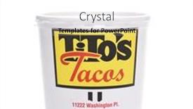  Presentation with mexican restaurant food tacos - Slides having irvine-california-august-21-2017 background and a white colored foreground