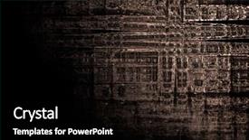  Presentation with dark green abstract - Presentation theme having is a dark green abstract background and a  colored foreground