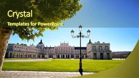  Presentation with historical heritage - Slide deck enhanced with is also called the royal background and a tawny brown colored foreground