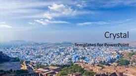  Presentation with city india - Slide deck featuring is also visible jodphur rajasthan background and a light blue colored foreground