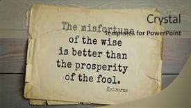  Presentation with prosperity - Presentation design featuring is better than the prosperity background and a mint green colored foreground