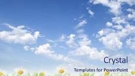  Presentation with green gram - PPT theme enhanced with is blur at the background background and a sky blue colored foreground