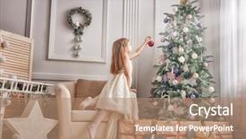  Presentation with kittens christmas holiday red christmas - Beautiful slides featuring is decorating the christmas tree backdrop and a coral colored foreground