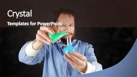  Presentation with science analytical chemistry - Audience pleasing slide deck consisting of is doing science experiment chemistry backdrop and a tawny brown colored foreground