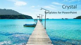  Presentation with evolution living beings - Amazing presentation theme having is easy jetty to eternity backdrop and a light blue colored foreground