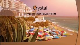  Presentation with election 2016 - Audience pleasing PPT theme consisting of is full of colorful sunshades backdrop and a coral colored foreground