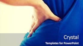  Presentation with kidneys pain or lower back - Slides having is having a back pain background and a navy blue colored foreground